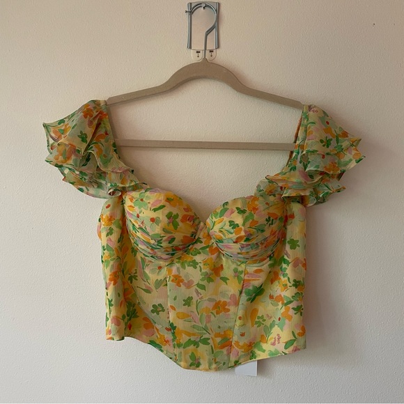 Corazon Floral Bustier Top - Picture 5 of 8